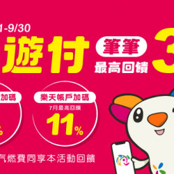 悠遊付筆筆最高回饋3% 繳汽燃費同享筆筆回饋! 悠遊付筆筆最高回饋3% 繳汽燃費同享筆筆回饋!