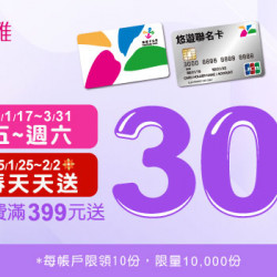 寶雅每週五/六 嗶悠遊卡享最高7.5%回饋