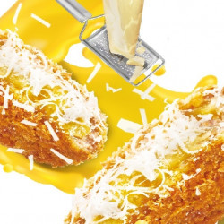 遠東百貨 - 【板橋中山】季節限定 雪花起司豚肉漢堡排登場