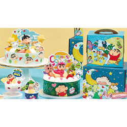 85度C推「蠟筆小新蛋糕」！蛋糕送超Q公仔，外盒DIY變身娃娃車存錢筒