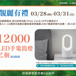 靚麗有禮(1):兌換地點：A1館5F顧客服務中心