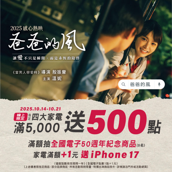 優惠活動爸爸的風?