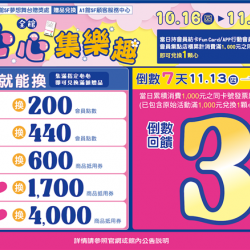 南紡購物中心 - 11週年請Part2_倒數7天點數3倍送:A1館 5F 夢想舞台贈獎處