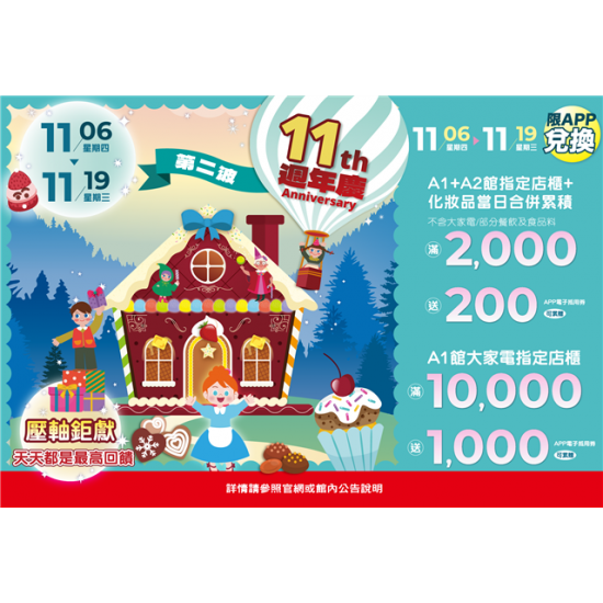 南紡購物中心 - 11週年Part2:A1館 5F 夢想舞台贈獎處