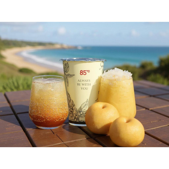 搶健康養生飲商機85度C秋冬新品「水梨和羽衣甘藍蔬果飲」11／6起開賣