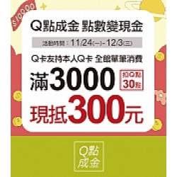 京站時尚廣場 - 京站週年慶｜Q點成金 點數變現金