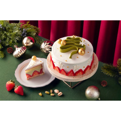 台北寒舍艾美酒店最新優惠 - DRIP & DOUGH 甜蜜登場 冬日「苺」好聖誕限定蛋糕