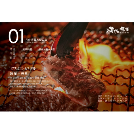 碳佐麻里優惠活動 - 2026年1月份碳佐麻里消費異動