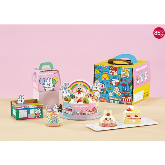 85度C聯名「兔子便利商店BUNNIKONBINY」推出三款造型蛋12／26全台開賣