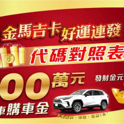 小北百貨最新優惠 - 金馬吉卡 好運連發｜登錄序號代碼對照表