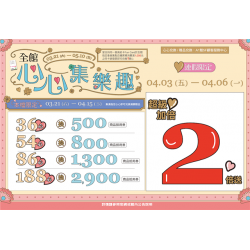 南紡購物中心 - 2026靚夏心心集樂趣2:A1館 5F顧客服務中心