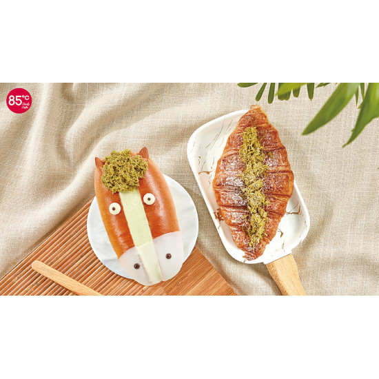 85℃新品太療癒！杜拜馬麵包＆可頌價格一次看，開心果爆餡口感太誘人