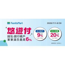 使用悠遊付單筆滿百最高6%