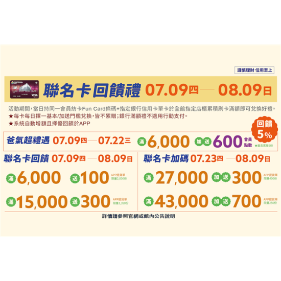 南紡購物中心 - 2026父親節檔期_聯名卡回饋禮:ＡPP