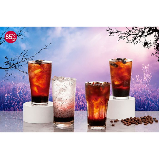85℃秋季新品登場！黑寶石桑椹尬咖啡、氣泡飲，酸甜滋味超有秋天感