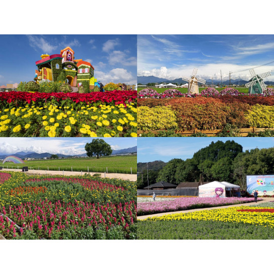 【2025台中花毯節】時間地點/新社花海活動/接駁車/交通停車/展區地圖，免費入場！