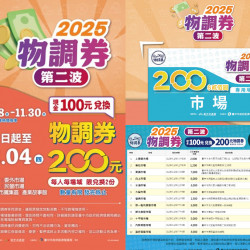 【2025台中物調券第二波】發放時間地點/領取使用店家/優惠/期限一次看！