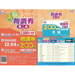【2025台中物調券第二波】發放時間地點/領取使用店家/優惠/期限一次看！