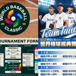 【2026世界棒球經典賽】賽程/轉播/免費線上看/中華隊賽事時間一次看！