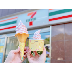 7-ELEVEN水蜜桃牛奶霜淇淋