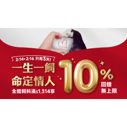 ? 【一生一飼・命定情人】限時3天｜用10%甜蜜回饋，寫下你們的永恆?