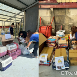 東森寵物為光復毛孩加油! 顧客一句話店長募集千份糧送災區 東森寵物為光復毛孩加油! 顧客一句話店長募集千份糧送災區