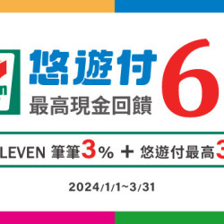 7-ELEVEN 悠遊付筆筆最高回饋6% 7-ELEVEN 悠遊付筆筆最高回饋6%