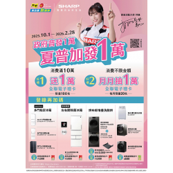 燦坤 - 政府發1萬SHARP加發1萬