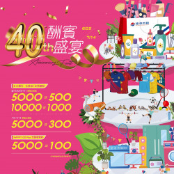 遠百桃園-40th 酬賓饗宴 2024-06-25 ~ 2024-07-14 遠百桃園-40th 酬賓饗宴 2024-06-25 ~ 2024-07-14